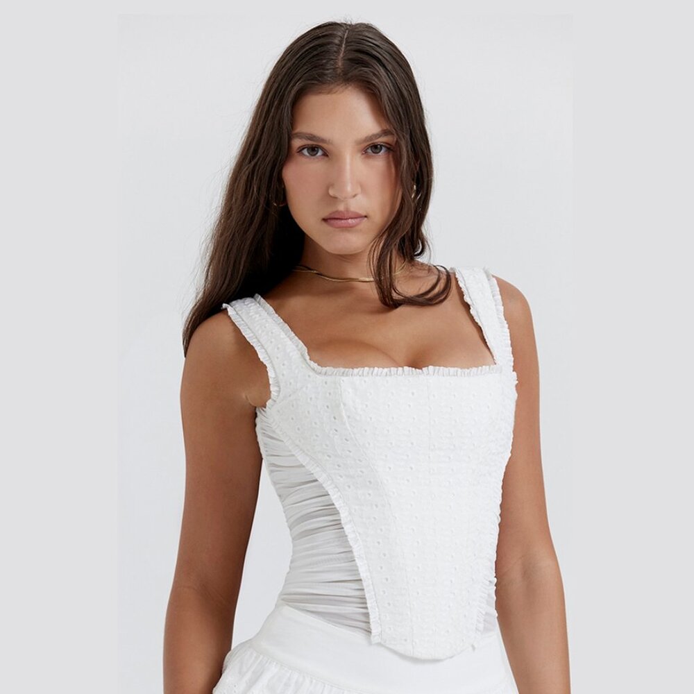 House of CB Catalina Corset Top New With Tags Size Medium Bodice Romantic $135 - Picture 15 of 17